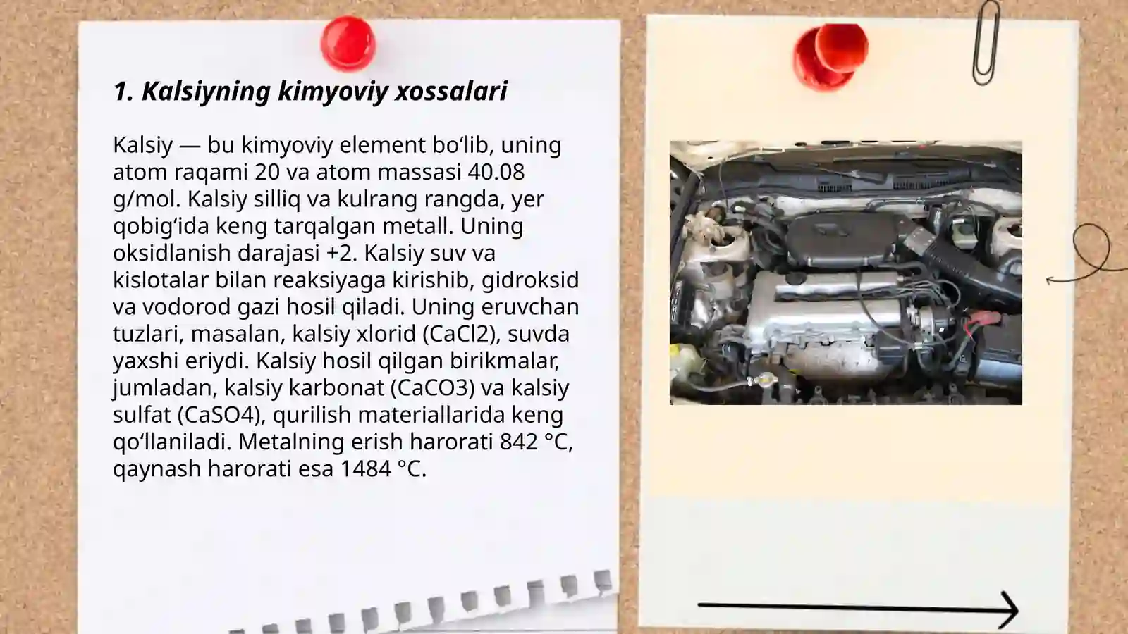 Kalsiyning kimyoviy xossalari 3