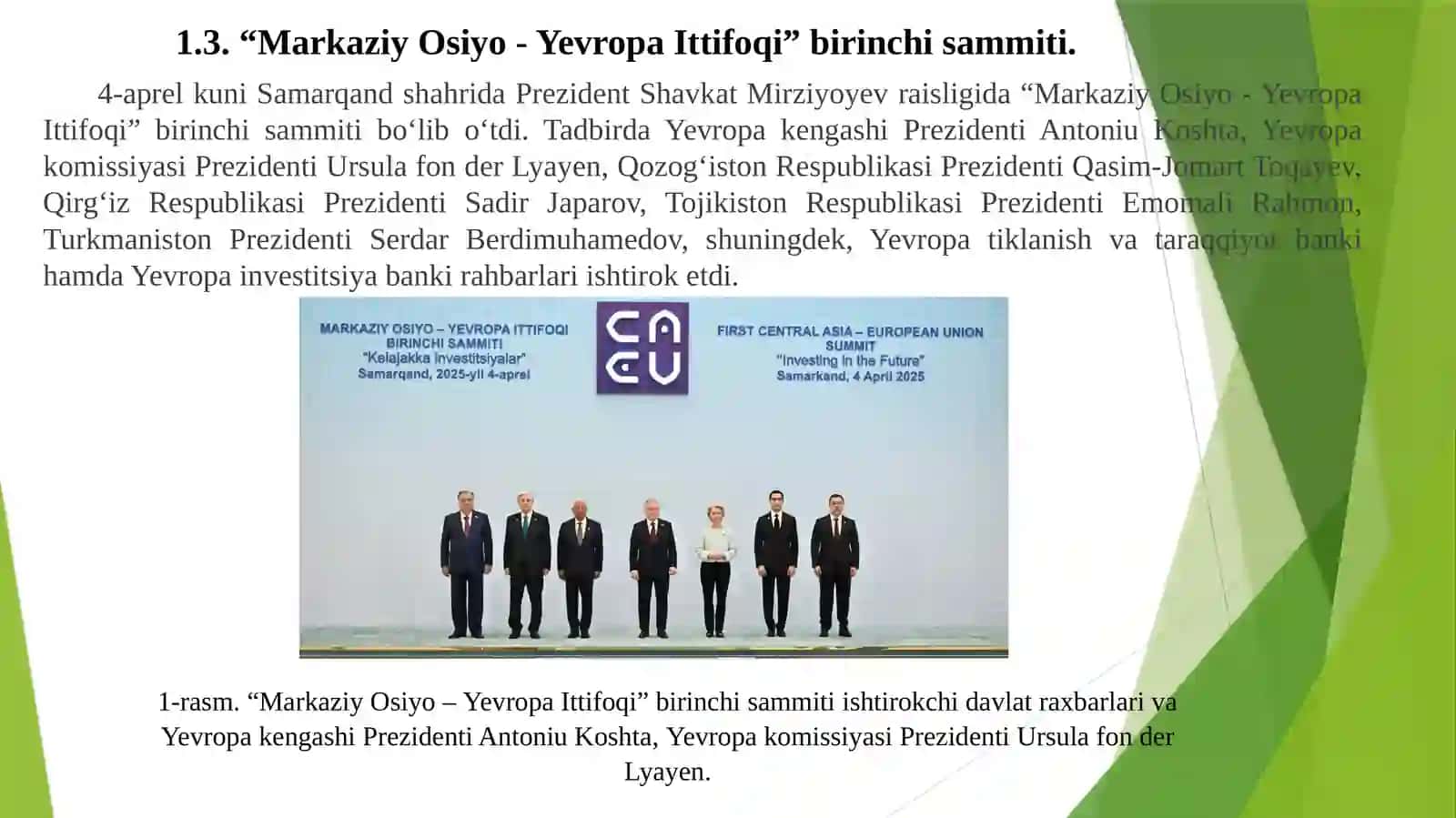 Markaziy Osiyo mamlakatlarining rivojlanish modelida tashqi omillarni orni va Jahon iqtisodiyoti globallashuvidagi ishtiroki 3
