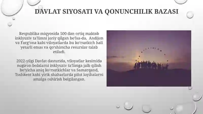 O'zbekistonda imkoniyati cheklangan bolalar uchun inklyuziv ta’lim 3