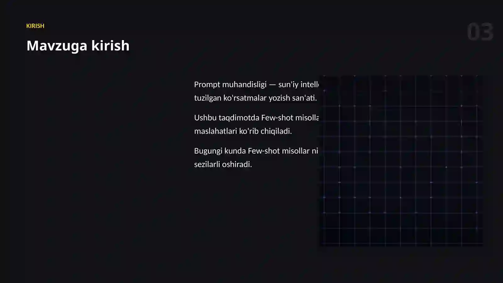 Prompt muhandisligi 3