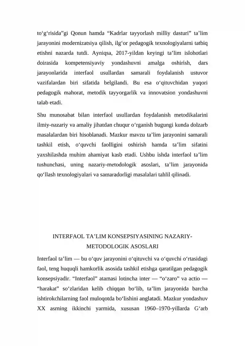 Taʼlim jarayonida interfaol usullardan foydalanish metodikalari 3