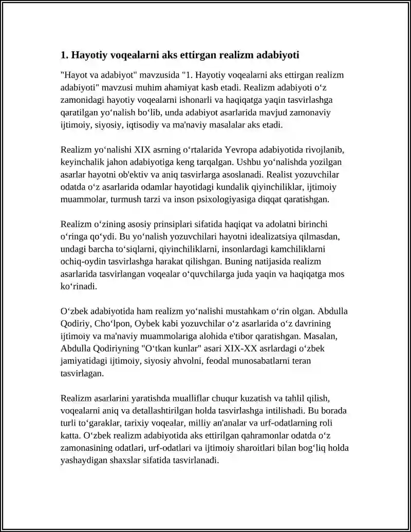 HAYOT VA ADABIYOT 3