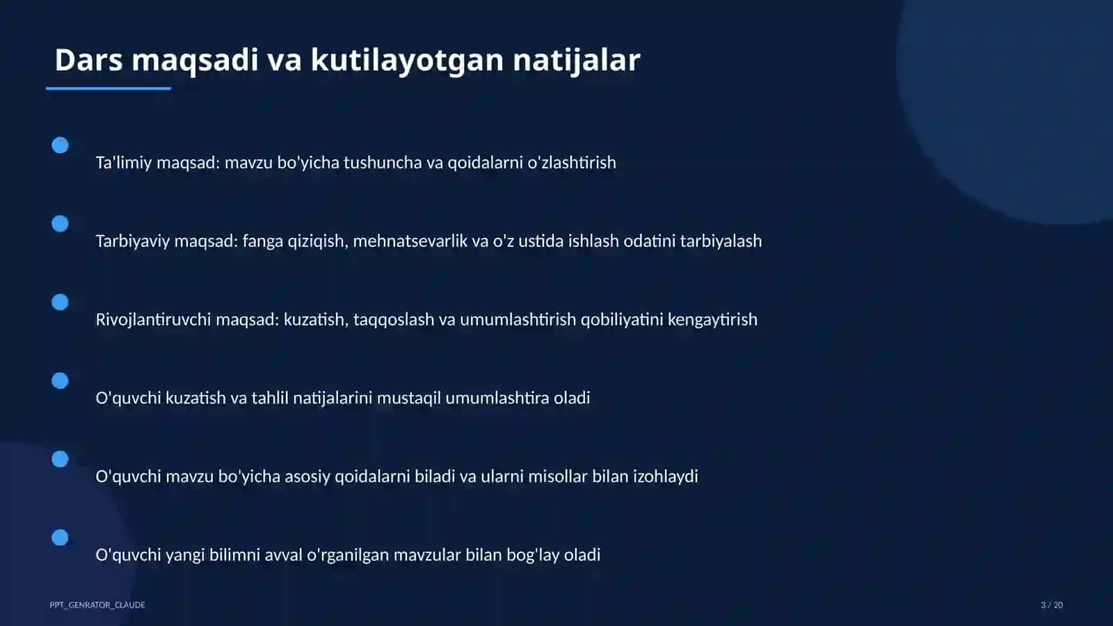 Olamning tuzilishi va kengayishi (11-sinf) 3