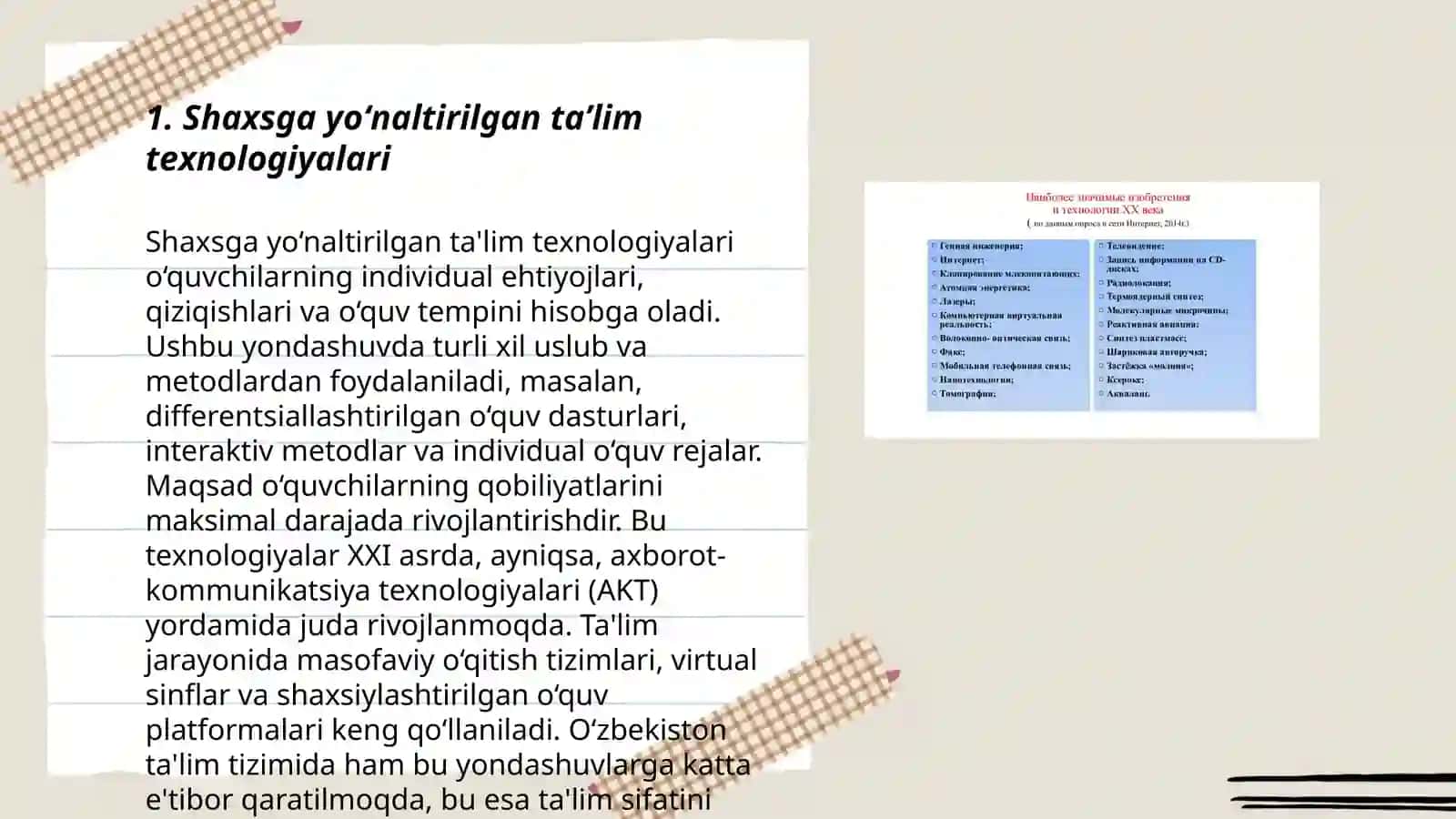 Shaxsga yo‘naltirilgan ta'lim texnologiyalari 3