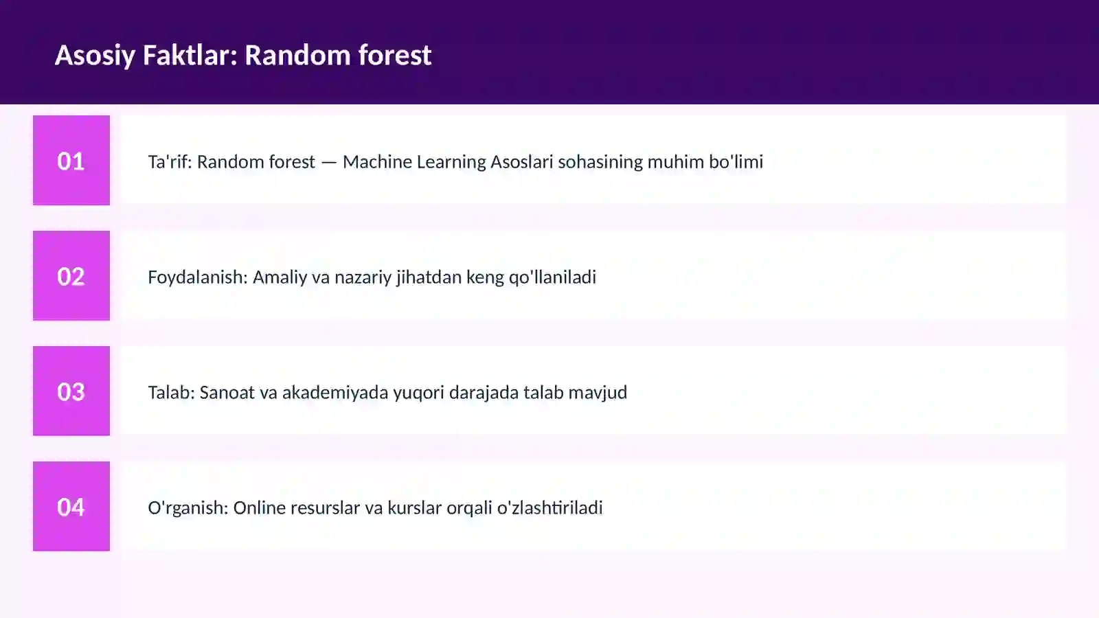 Random forest 3