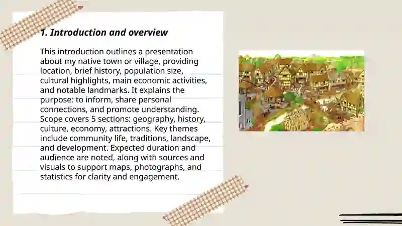 Presentation about Native Town or Village 3