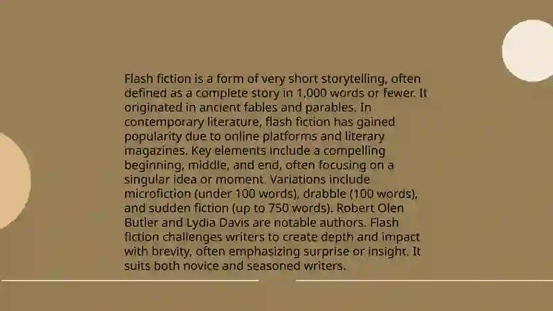 Incredibly short stories 3