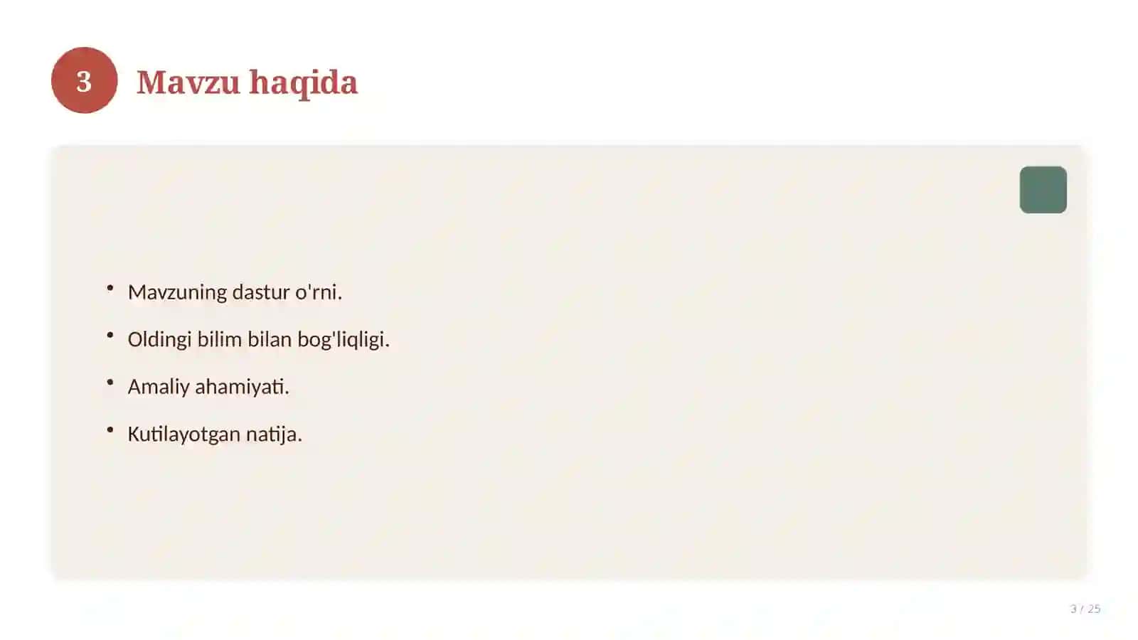 Texnologiya fanidan 2-sinf uchun ochiq dars ishlanmasi 3