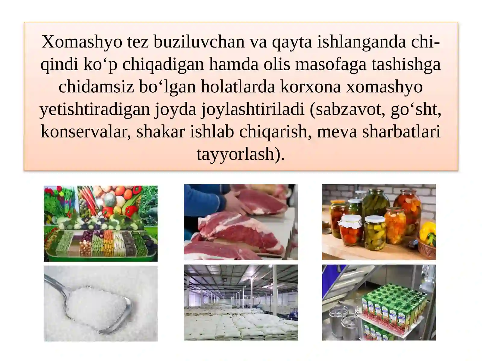 O'ZBEKISTONNING OZIQ-OVQAT SANOATI 3