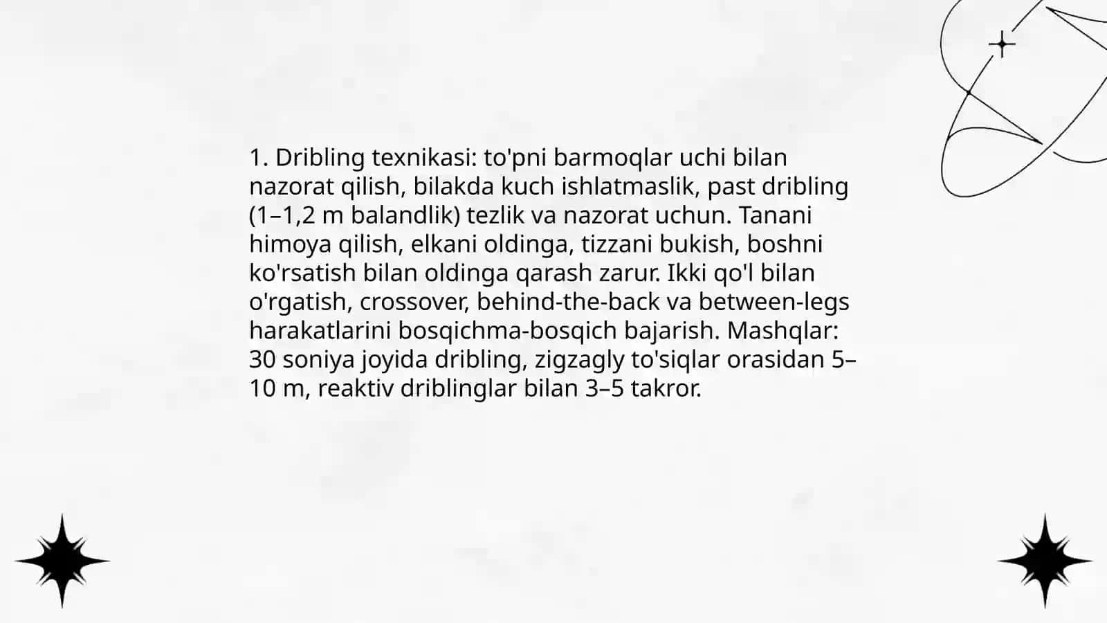 Basketbol o'yini texnikasi va taktikasi 3