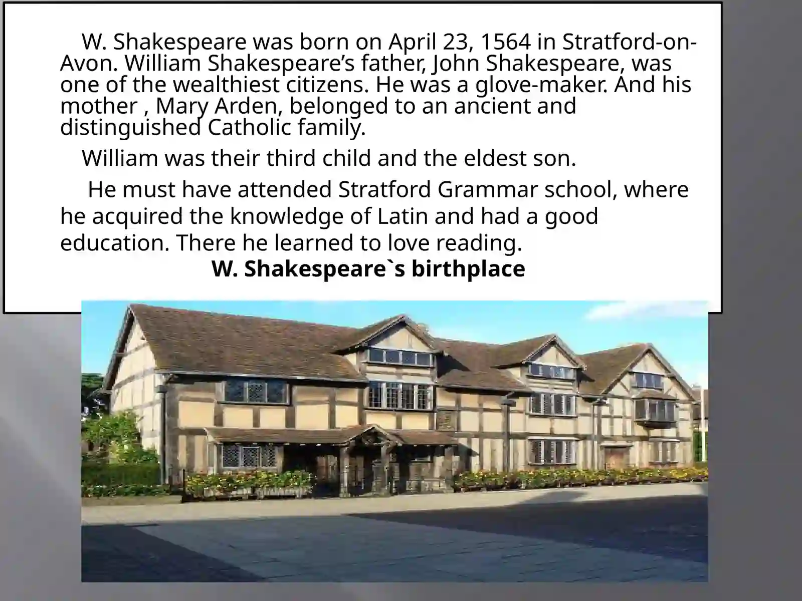 William Shakespeare.(1564-1616) 3
