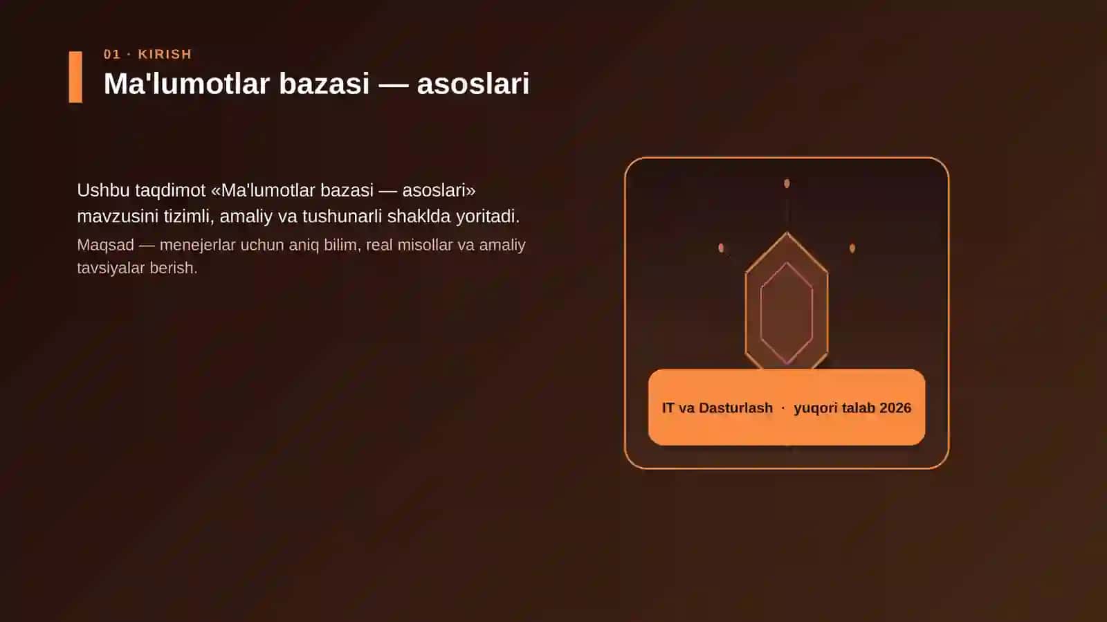 Ma'lumotlar bazasi — asoslari 3
