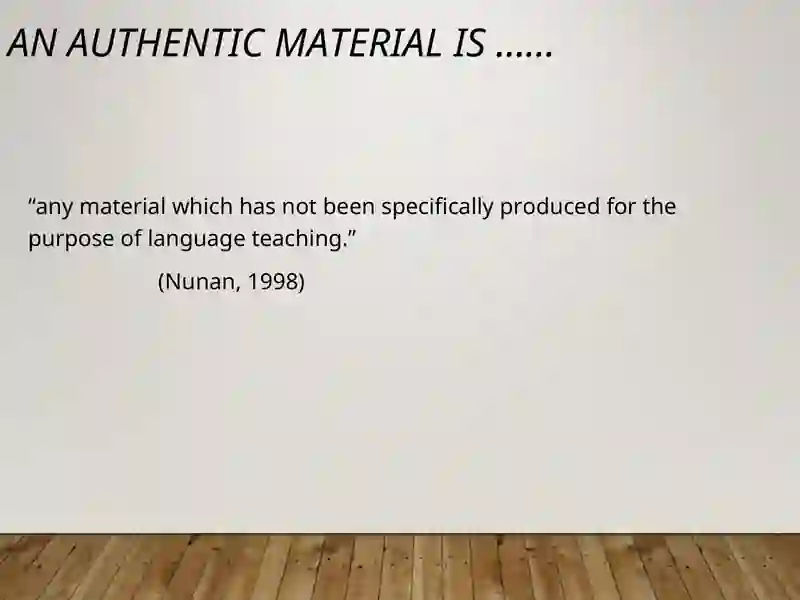 Authentic Materials 3
