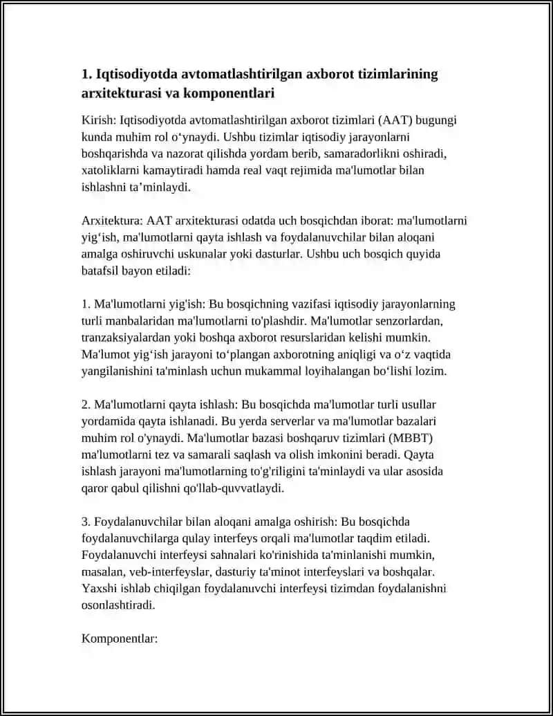 IQTISODIYOTDA AVTOMATLASHTIRILGAN AXBOROT TIZIMLARI 3