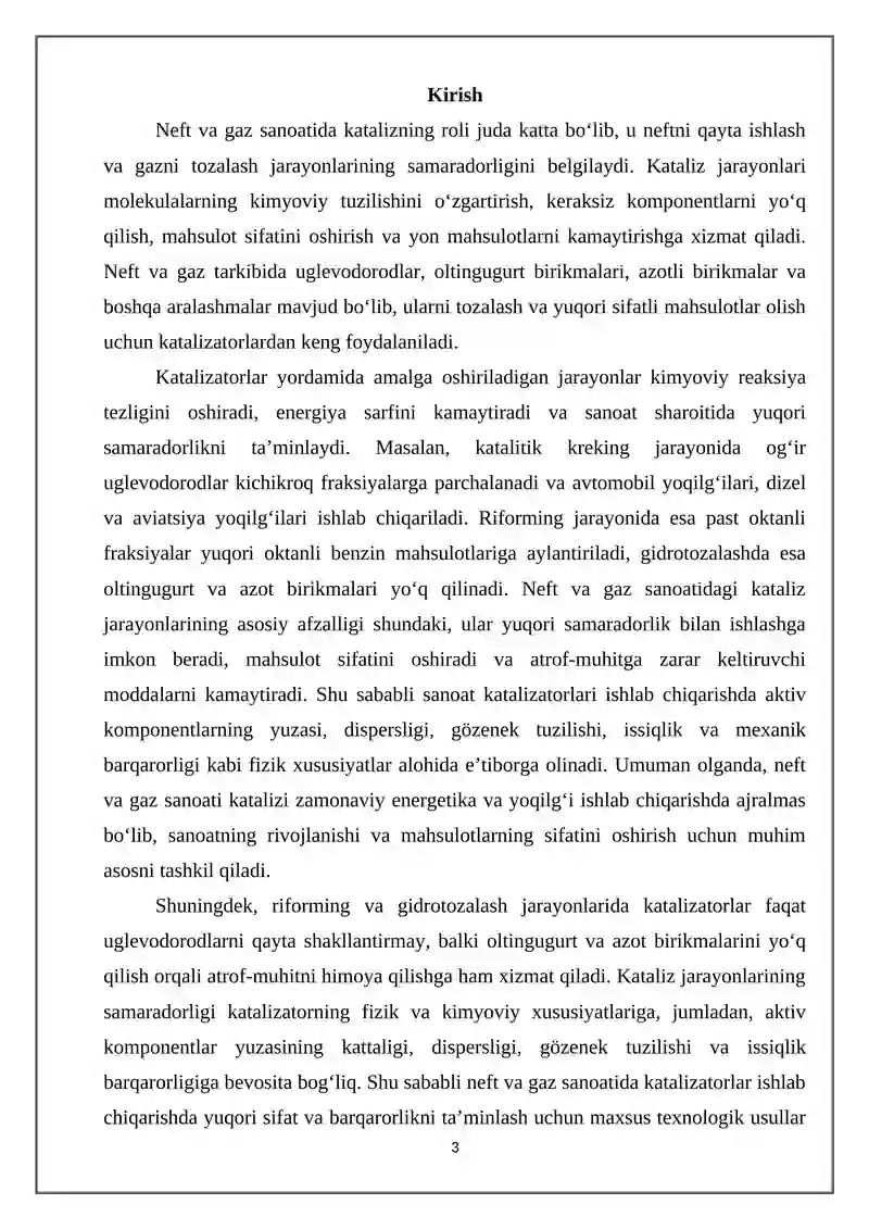 Neft va neft-gazni qayta ishlash texnologiyasi 3