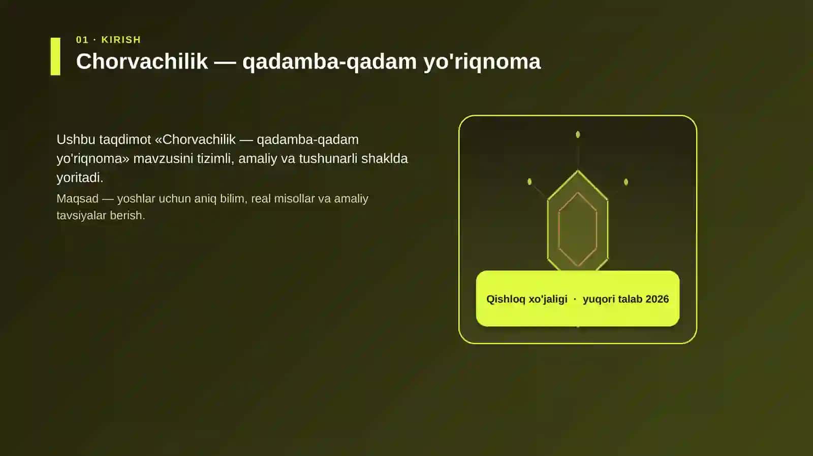 Chorvachilik — qadamba-qadam yo'riqnoma 3