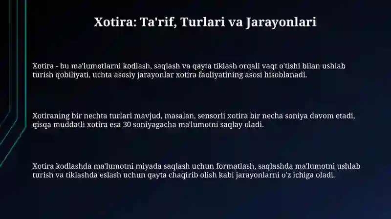 Xotira 3
