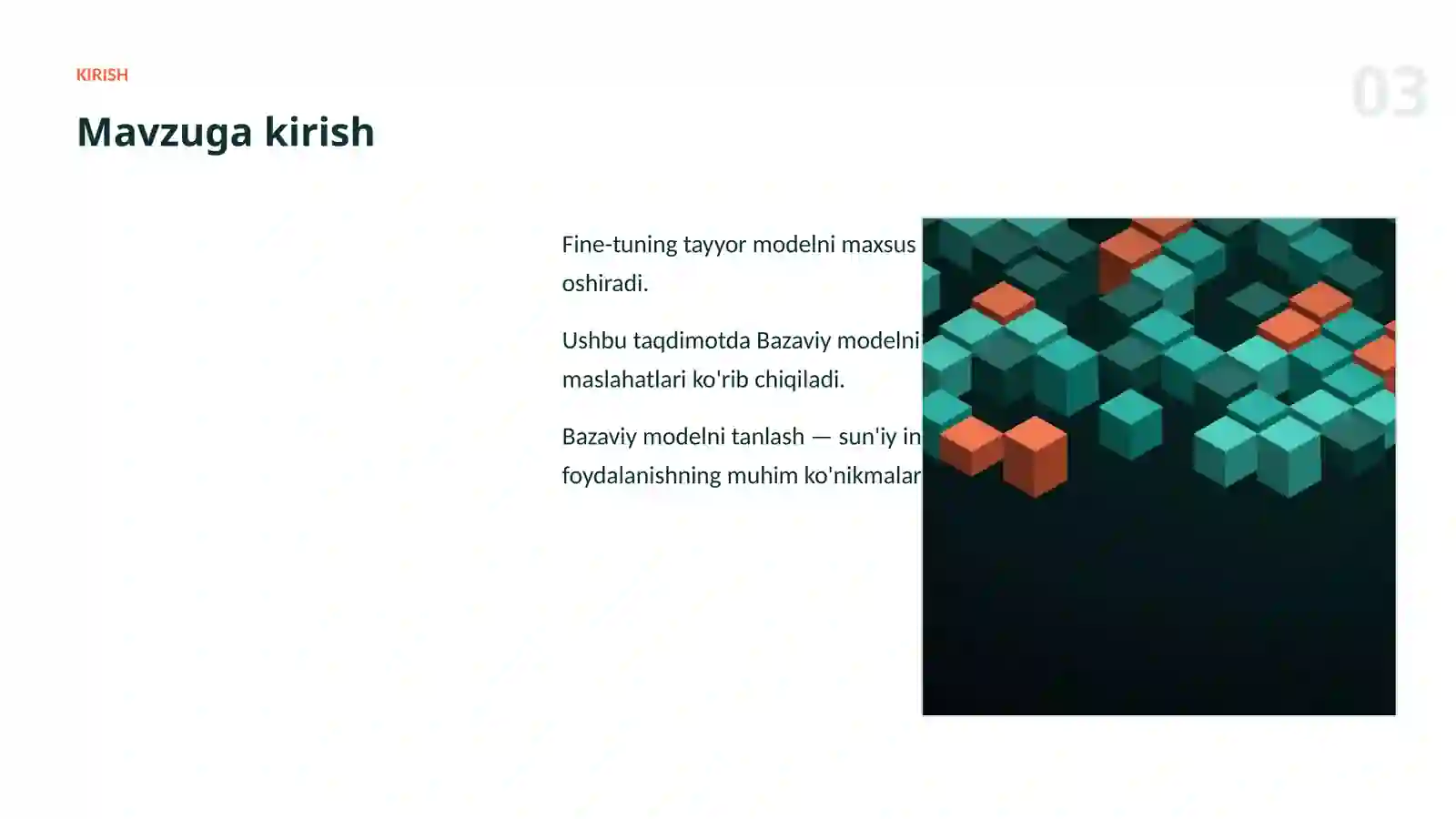 AI MODELLARNI SOZLASH (FINE-TUNING) 3