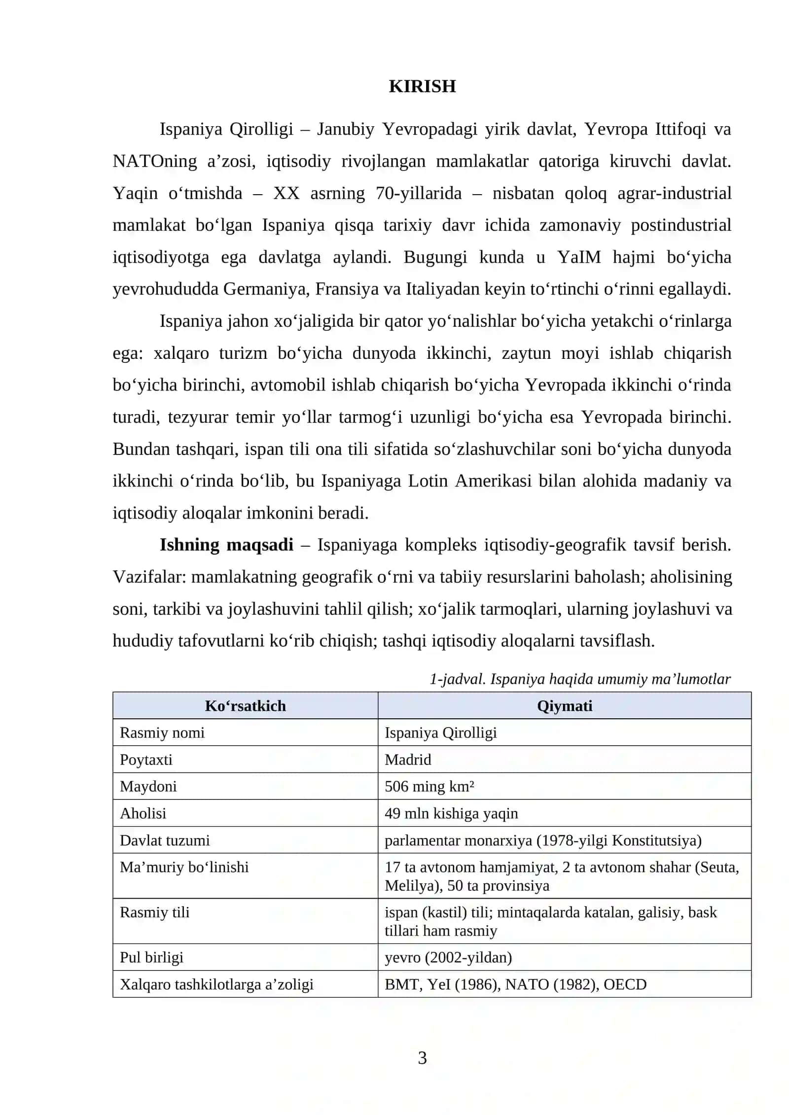 ispaniyaga iqtisodiy geografik tavsif 3