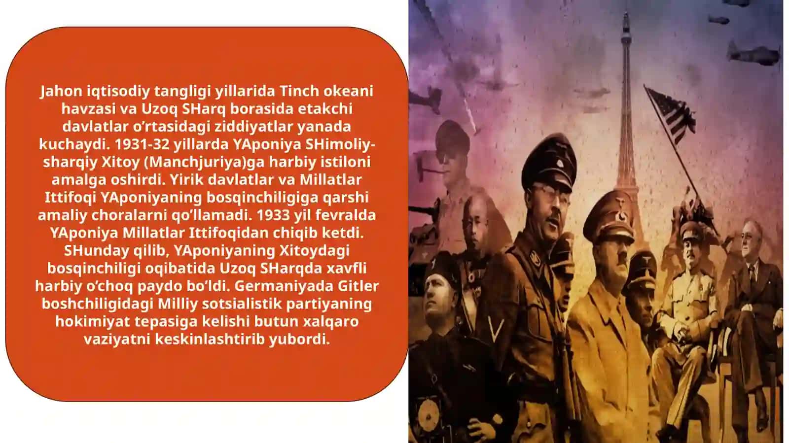XX asr oxiri XXI asr boshida xalqaro munosabatlar va diplomatiya,global muammolar va yangi tahdidlar 3
