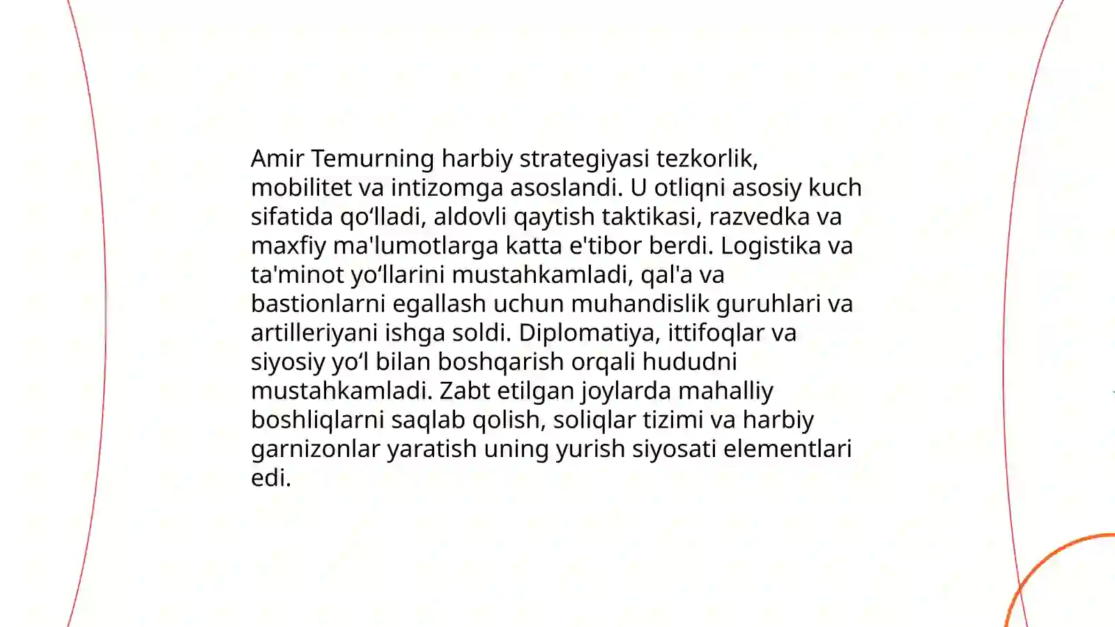 Amir Temur buyuk sarkarda davlar arbobi Mahmudova Gõzal 3