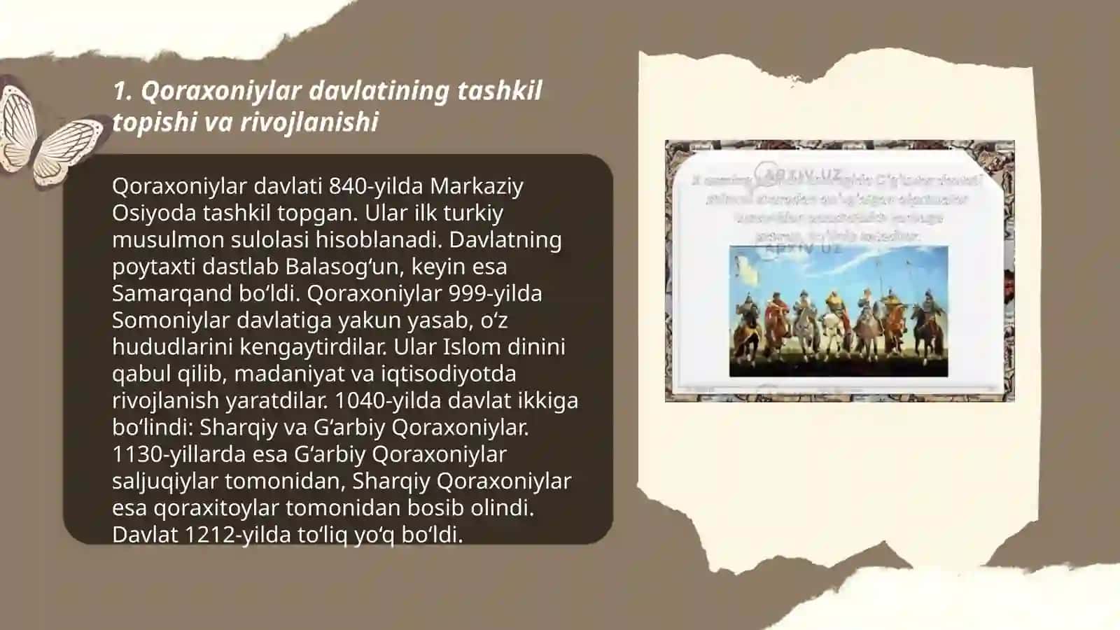 Qoraxoniylar davlati tarixi 3