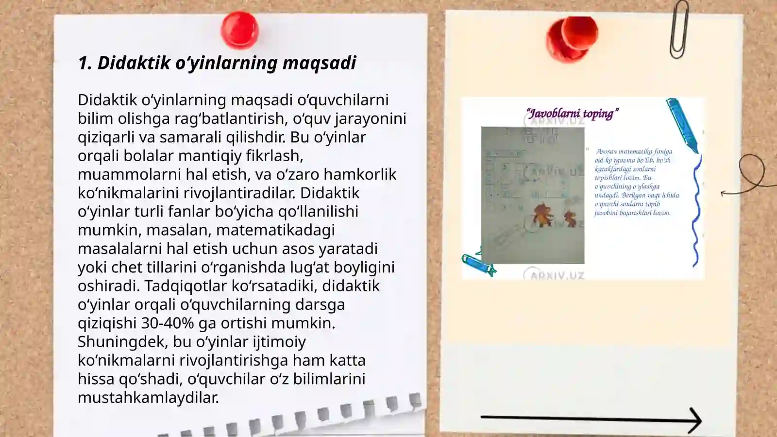 Didaktik o'yinlar 3