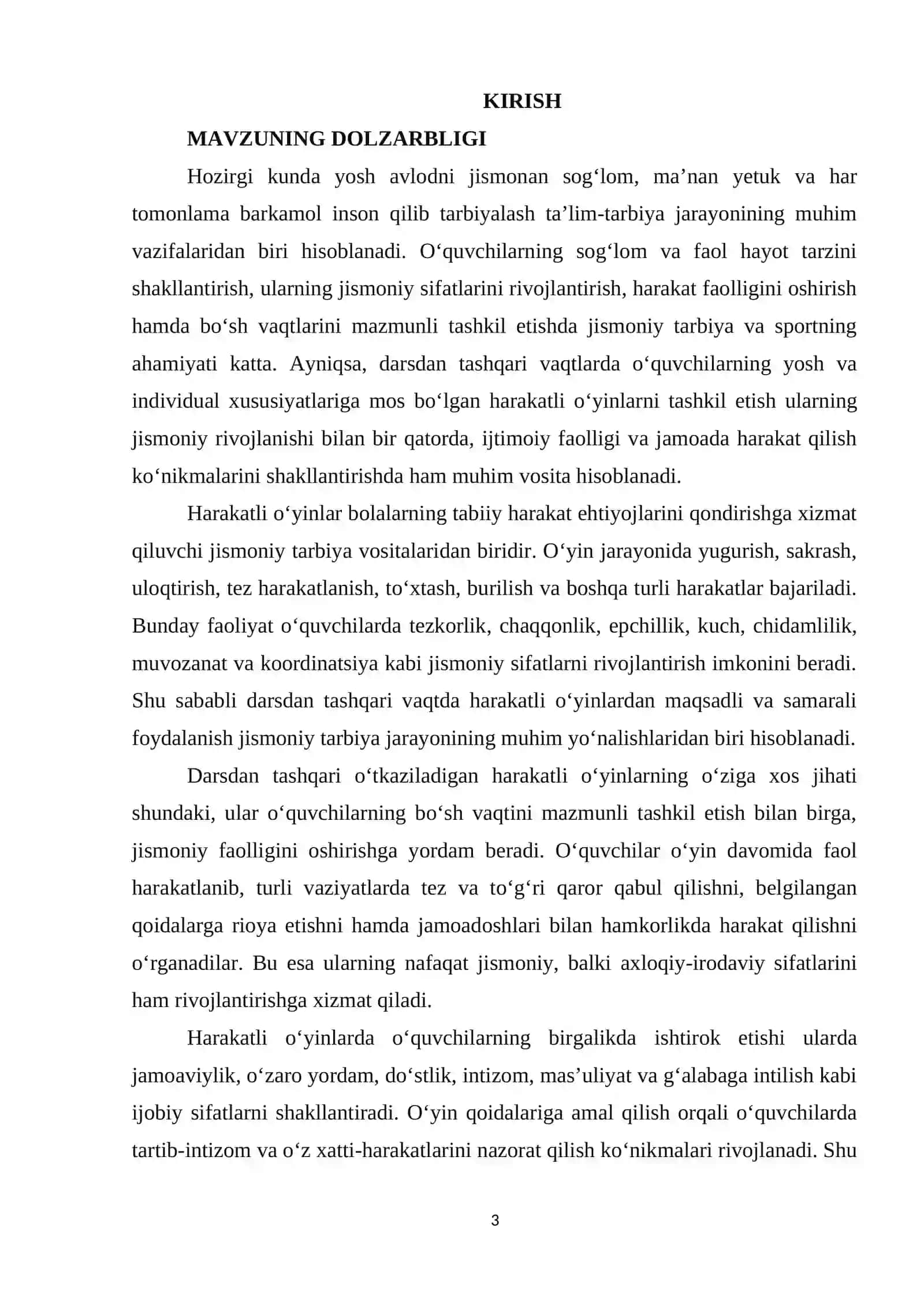 Darsdan tashqari o‘ynaladigan harakatli o‘yinlarni o‘tkazish 3
