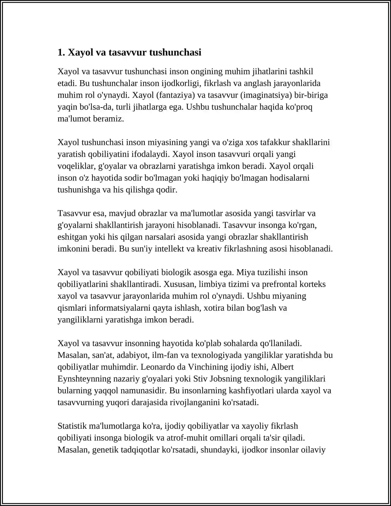 XAYOL VA TASAVVUR PSIXODIAGNOSTIKASI 3
