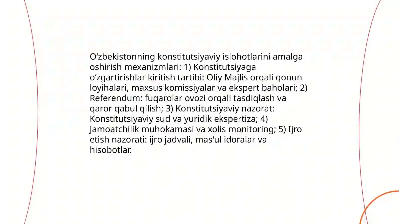 Oʻzbekistonning siyosiy huquqiy islohatlarni amalga oshirilishi 3