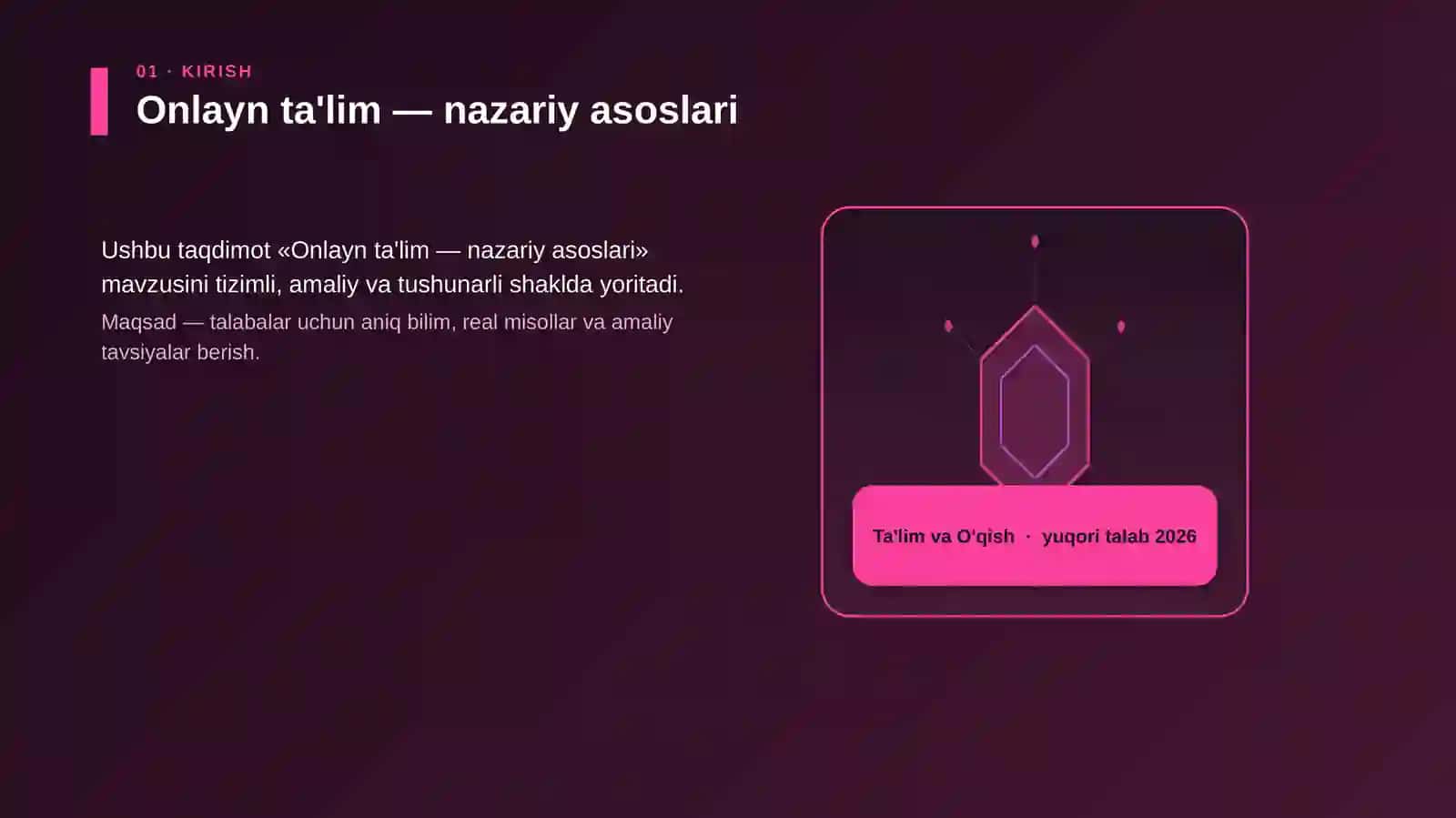 Onlayn ta'lim — nazariy asoslari 3