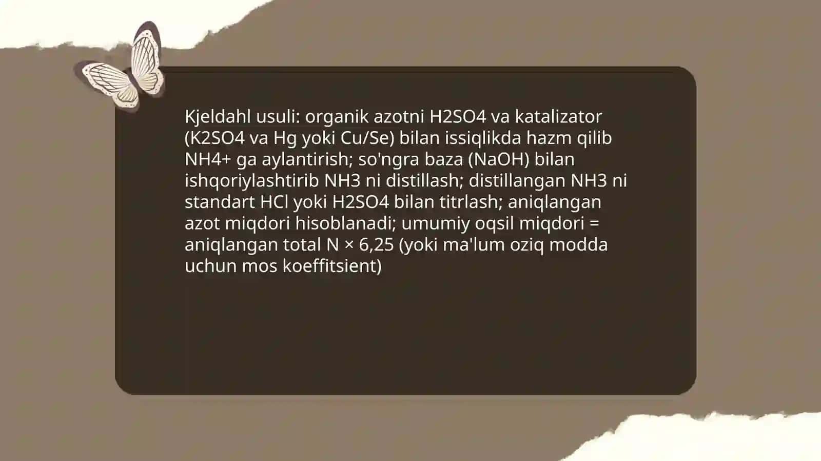 Oqsillar va peptidlarning kimyoviy tarkibini aniqlash tamoyillari 3