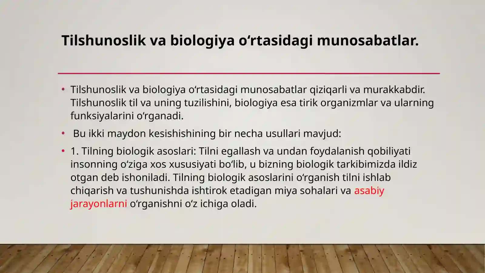 Tilshunoslik va  biologiyaning bog‘liqligi 3
