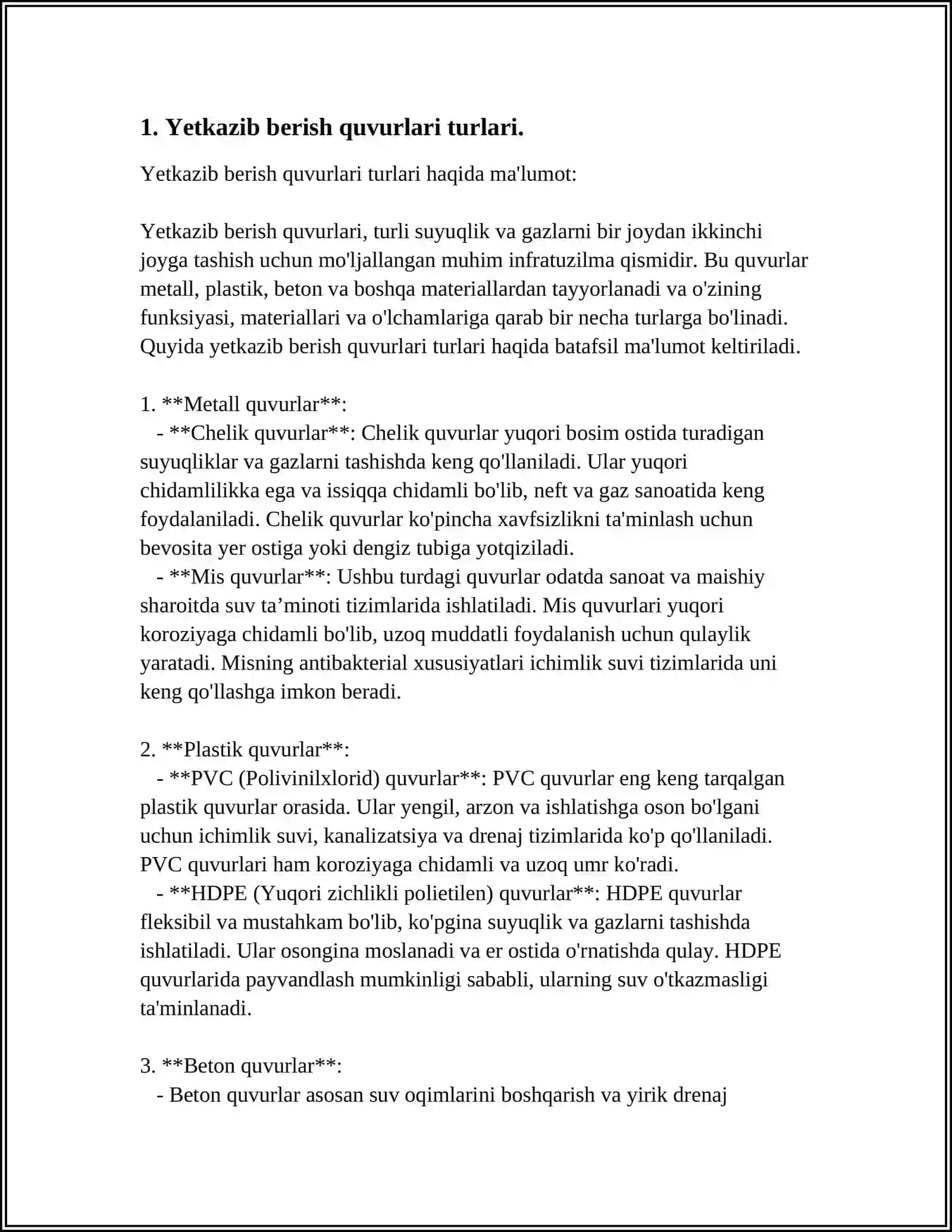 YETKAZIB BERISH QUVURLARI DAVLAT KADASTRI 3