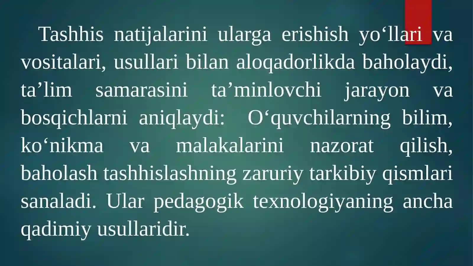 Tashhiz – budidaktik jarayon 3