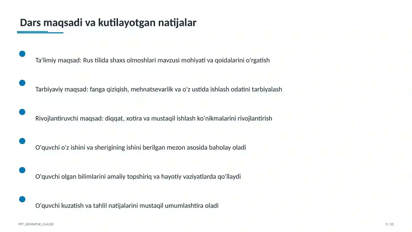 Rus tilida shaxs olmoshlari (5-sinf) 3