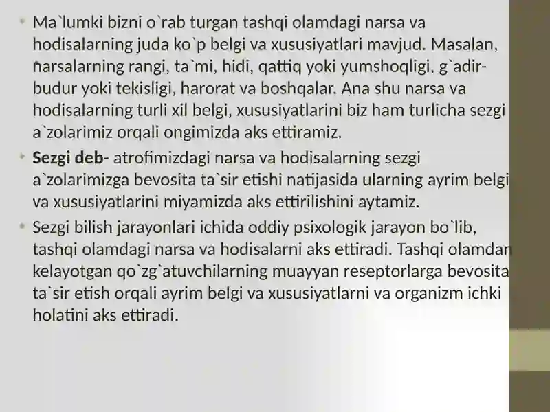 Sezgi va idrok 3