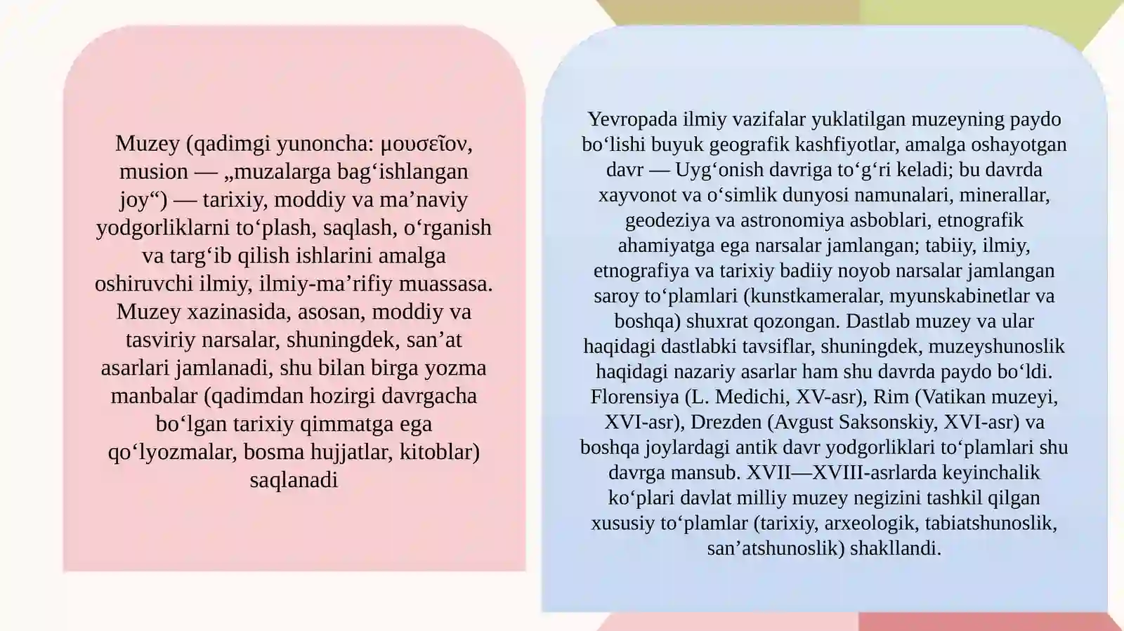 Moddiy ma’naviy meroslarni targ’ib etishda muzeylarning o’rni 3