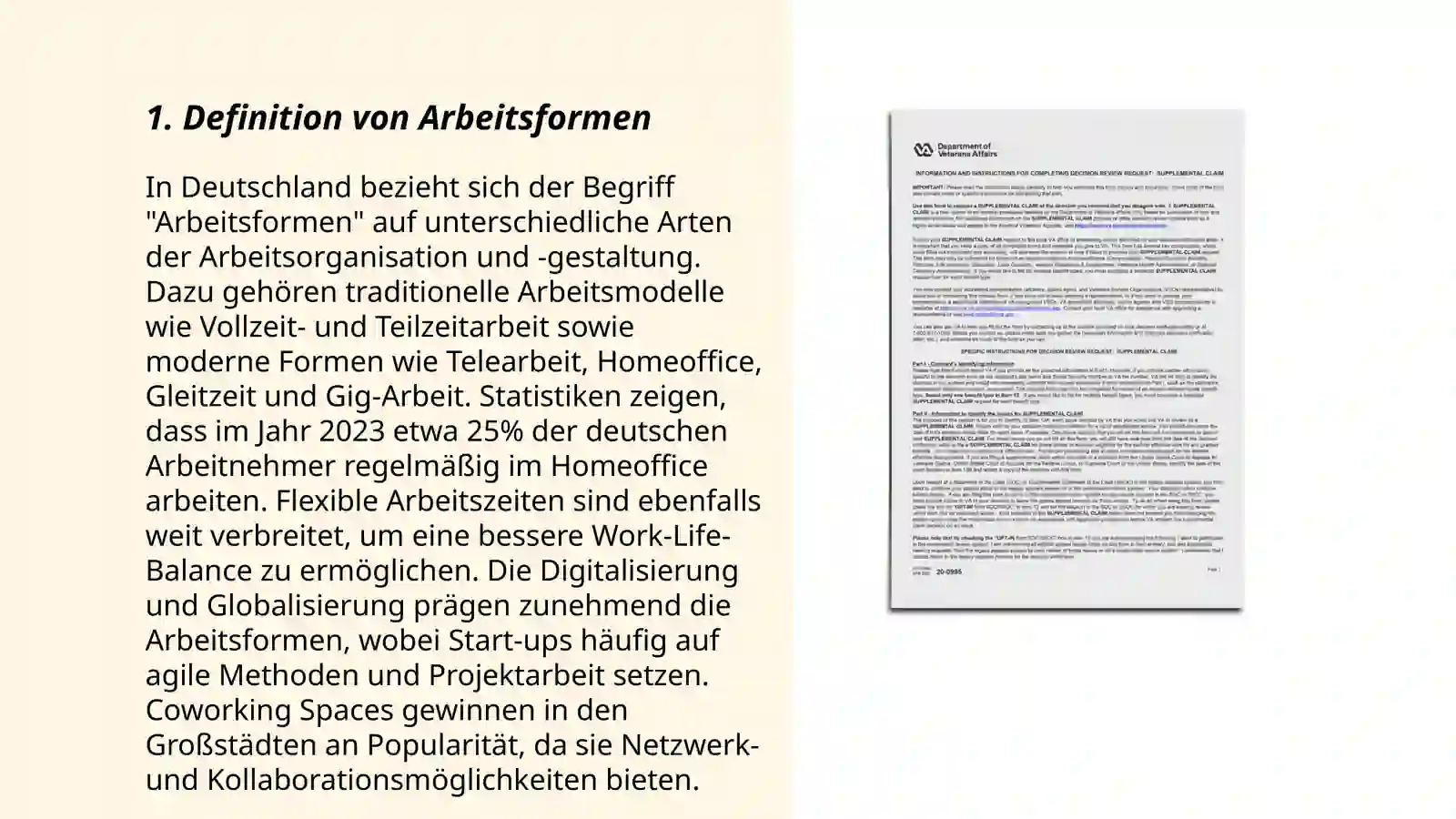 Arbeitsformen 3