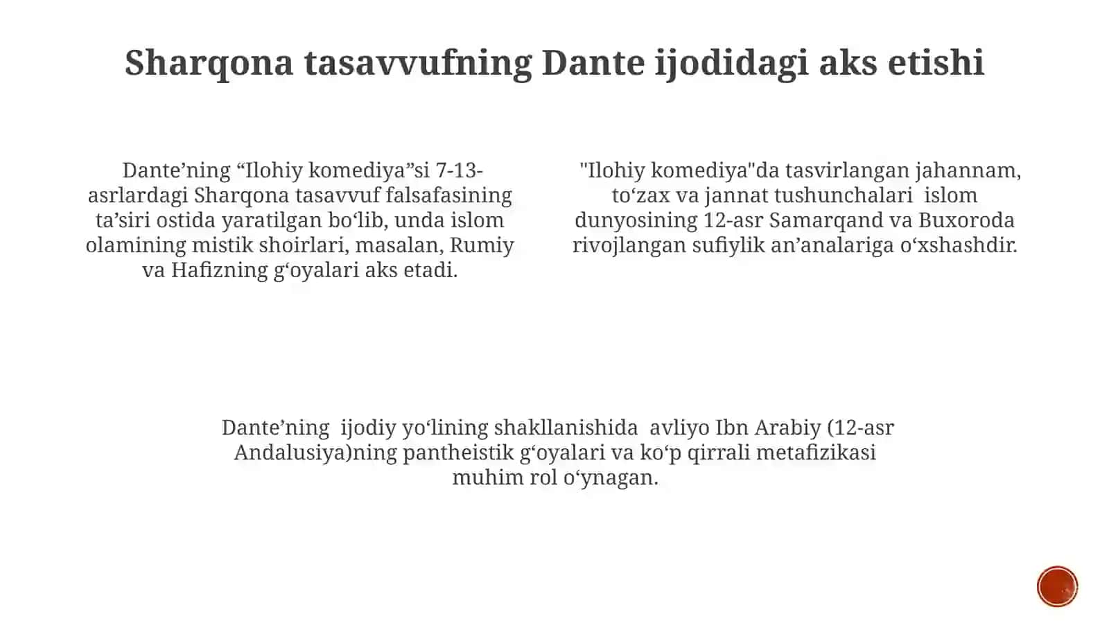 Dante ijodiga sharq badiiy-falsafiy tafakkurning ta'siri 3
