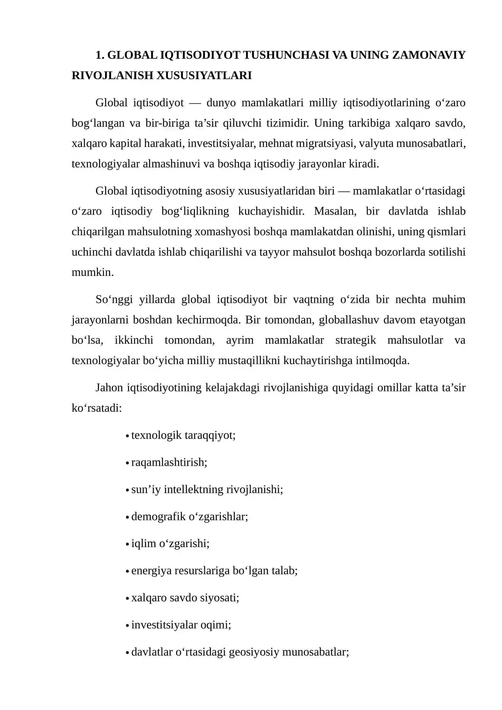 2030-YILGACHA GLOBAL IQTISODIY RIVOJLANISHNING ASOSIY TENDENSIYALARI 3