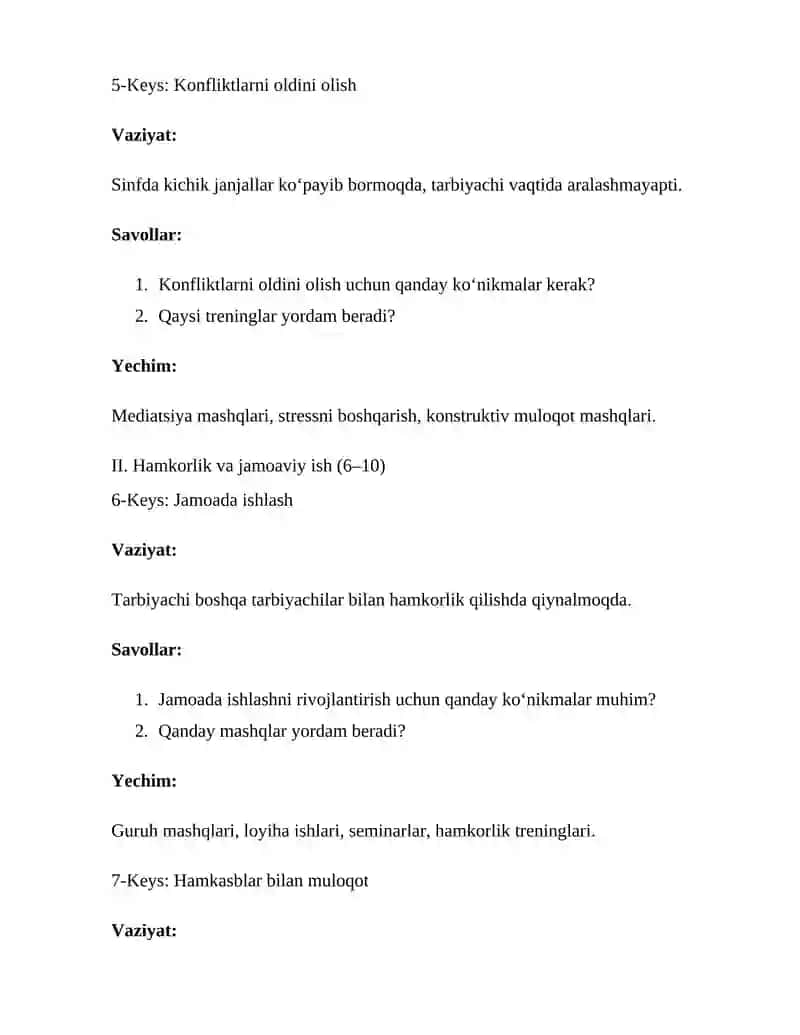 Tarbiyachi shaxsida ijtimoiy munosabatlarni rivojlantirishga oid kasbiy kompetentlini rivojlantirish 3