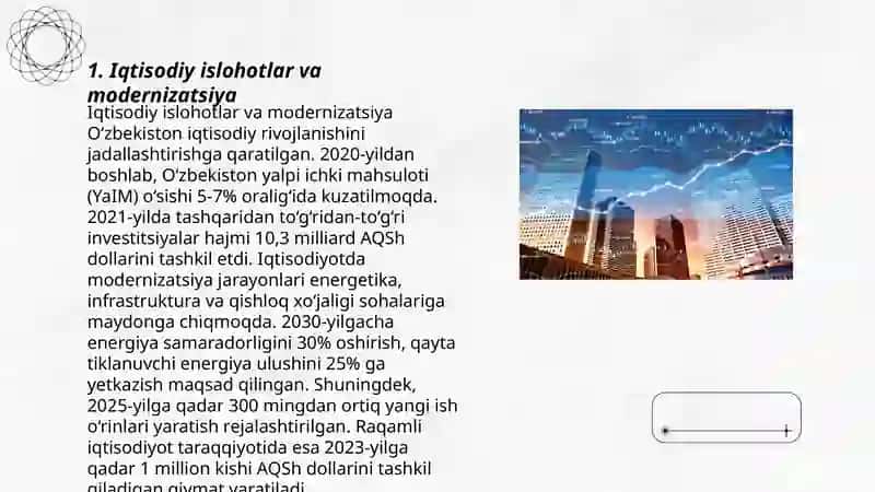 Iqtisodiy islohotlar va modernizatsiya 3
