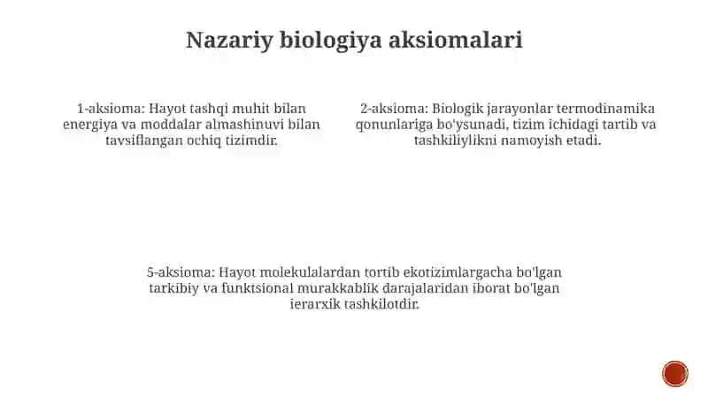 Organik Olam Evolyutsion Obyektiv Jarayoni Sifatida 3