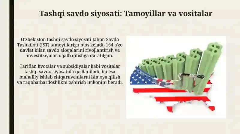 Davlatning tashqi iqtisodiy siyosati 3