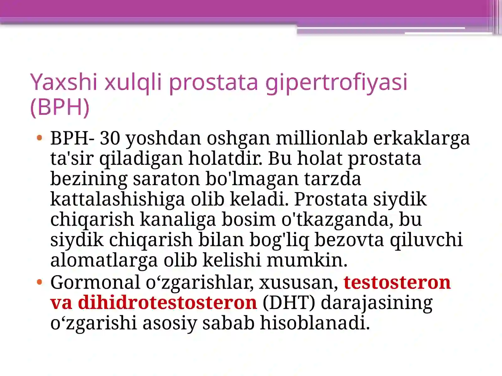 Prostata bezi o’smalari 3