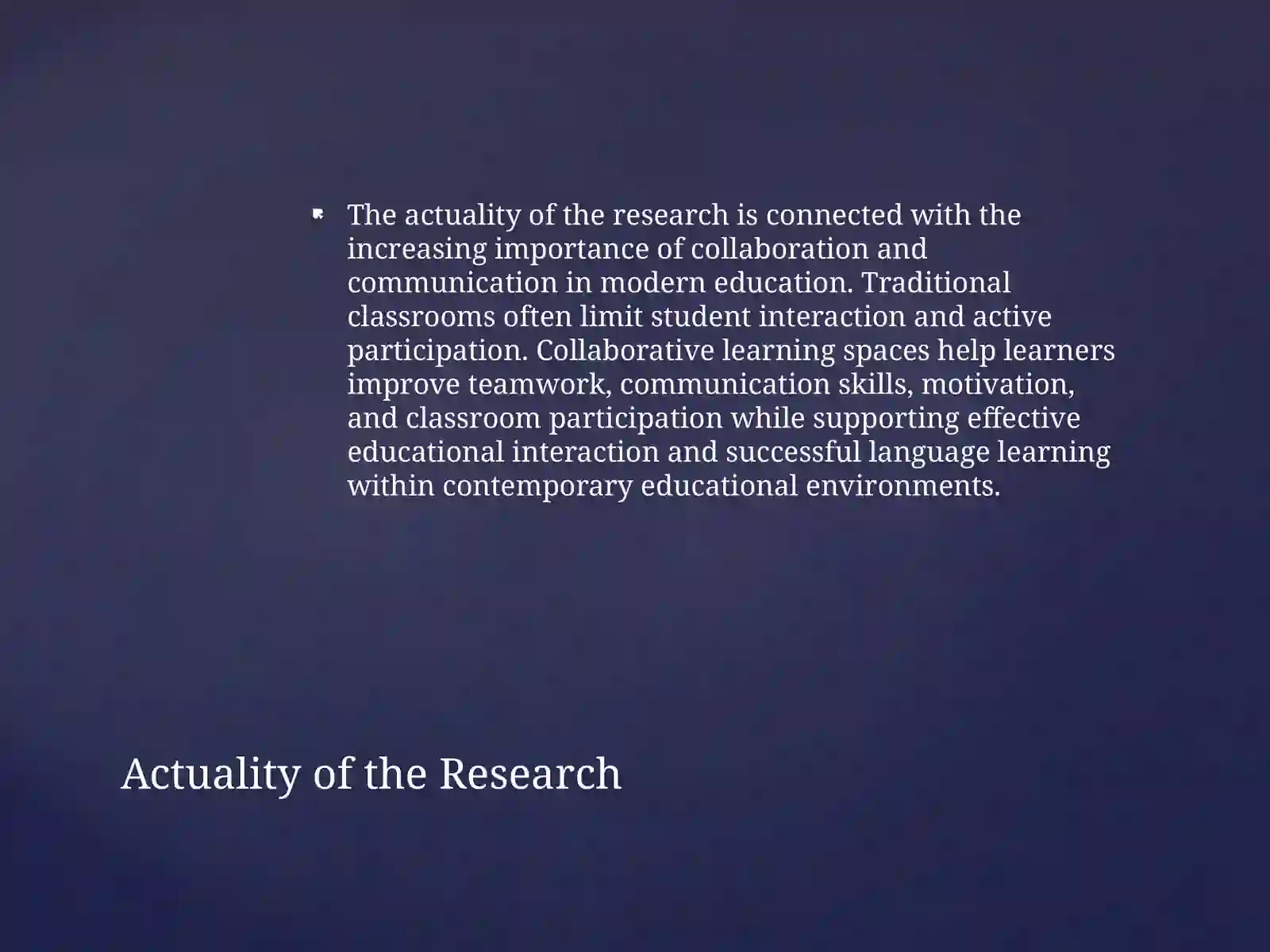 Designing Spaces for Collaborative Learning 3
