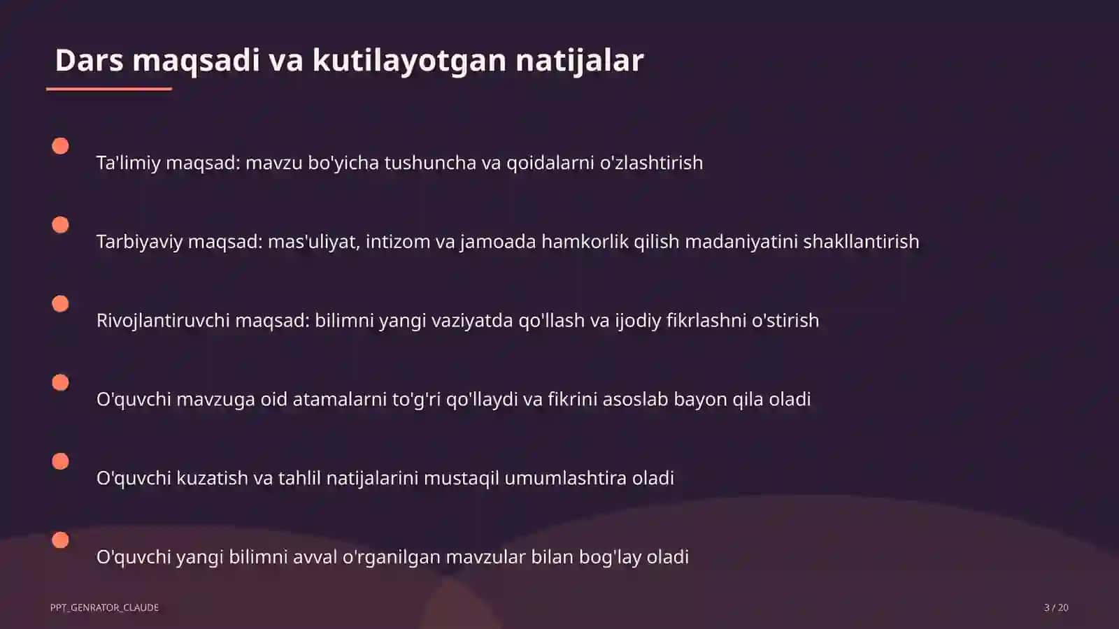 PowerPoint dasturida taqdimot yaratish (7-sinf) 4