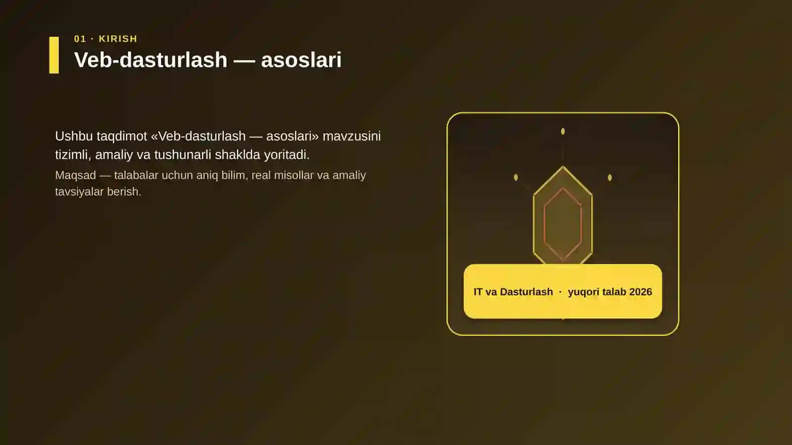 Veb-dasturlash — asoslari 3