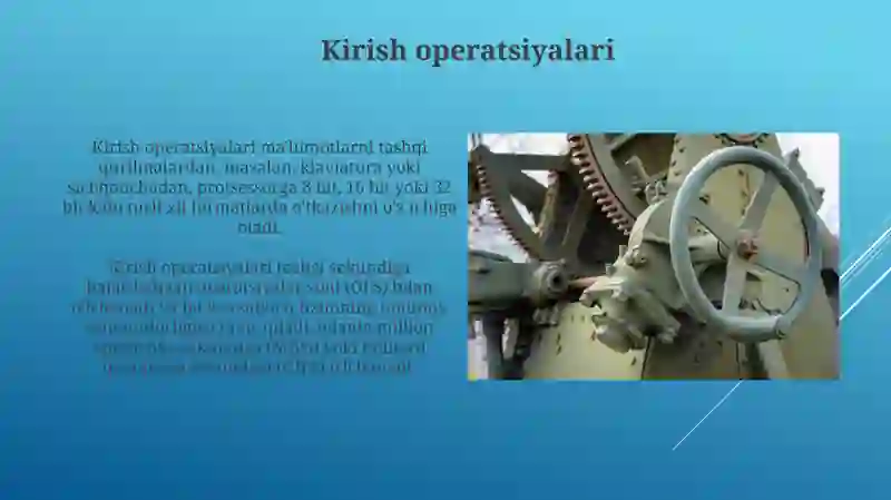 Mashina amallari 3